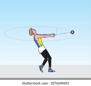 Atletismo Disparó Juegos Atléticos. Competencia de gente para los campeonatos deportivos. La Infografía Deportiva Colocó Actos Atléticos. fondo blanco. Dibujado en un estilo plano