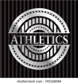 Athletics silver emblem or badge