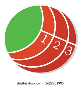 Athletics Simple Illustration Clip Art Vector