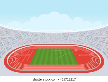 Athletics stadium for competitions.