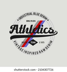 ATHLETICS TEAM design for print t shirt and more 