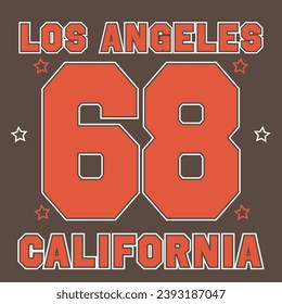 Athletics typography stamp, California t-shirt graphics, vintage sport wear tee print design