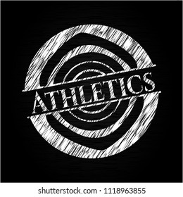 Athletics written with chalkboard texture