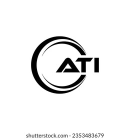 ATI Logo Design, Inspiration für eine einzigartige Identität. Modernes Eleganz und kreatives Design. Markieren Sie Ihren Erfolg mit dem Markieren dieses Logos.