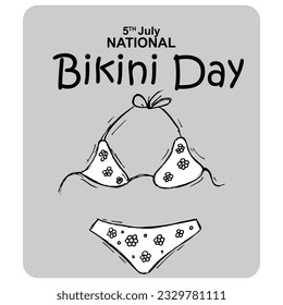 ational Bikini Day, 5 July, Poster and Banner
