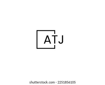 ATJ Letter Initial Logo Design Vector Illustration