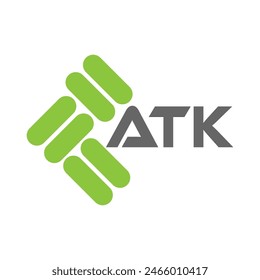 Diseño del Vector del logotipo de la letra de ATK, logotipo simple y moderno de ATK. Diseño de alfabeto lujoso ATK