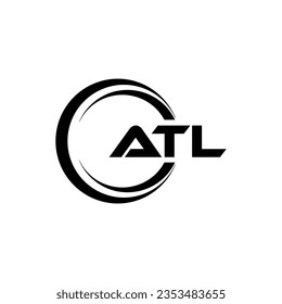 ATL Logo Design, Inspiration für eine einzigartige Identität. Modernes Eleganz und kreatives Design. Markieren Sie Ihren Erfolg mit dem Markieren dieses Logos.