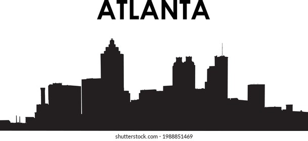 Atlanta City Landscape Vector Design