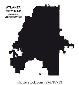 Atlanta City Map Vector