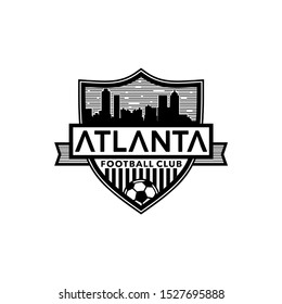 atlanta football club emblem logo design