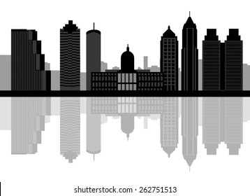 364 Atlanta skyline graphic Images, Stock Photos & Vectors | Shutterstock