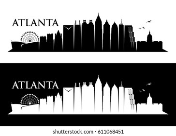 Atlanta Skyline - Georgia - Vector Illustration