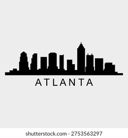 Atlanta skyline illustrated in vector