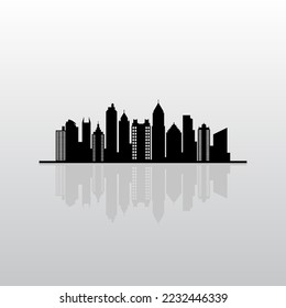 Atlanta Skyline Vector Silhouette EPS10