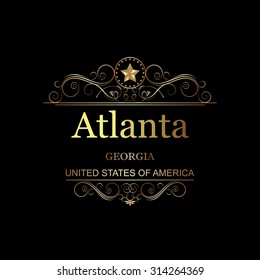 Atlanta,Georgia.Vintage frame.