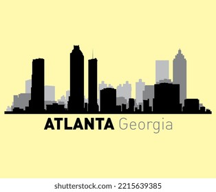 ATLANTIA Georgia t shirt graphic design vector illustration \