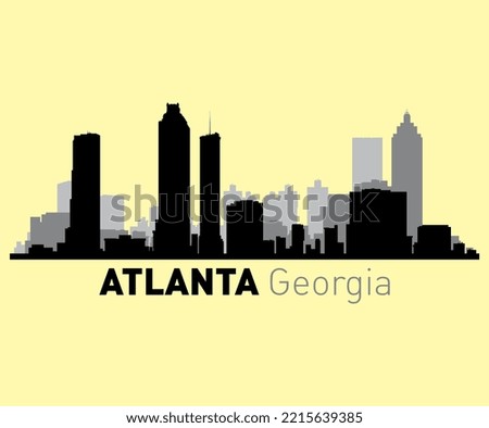 ATLANTIA Georgia t shirt graphic design vector illustration \