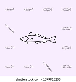 atlantic cod icon. Fish icons universal set for web and mobile