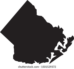 Atlantic County Map State New Jersey Stock Vector (Royalty Free) 1501529372