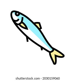 atlantic herring color icon vector. atlantic herring sign. isolated symbol illustration