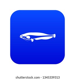 Atlantic mackerel, Scomber scombrus icon digital blue for any design isolated on white vector illustration