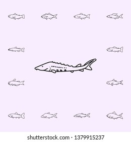 atlantic sturgeon icon. Fish icons universal set for web and mobile