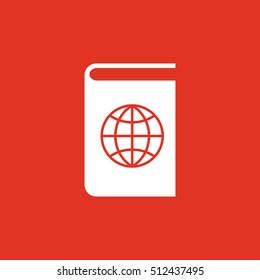 Atlas and globe icon. vector design. Geography, Atlas symbol. web. graphic. JPG. AI. app. logo. object. flat. image. sign. eps. art. picture - stock vector
