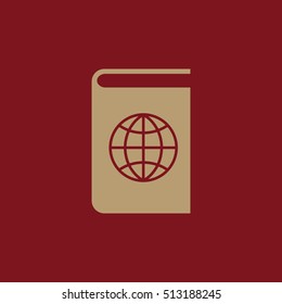 Atlas and globe icon. vector design. Geography, Atlas symbol. web. graphic. JPG. AI. app. logo. object. flat. image. sign. eps. art. picture - stock vector