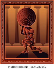 atlas holding the globe greek myth