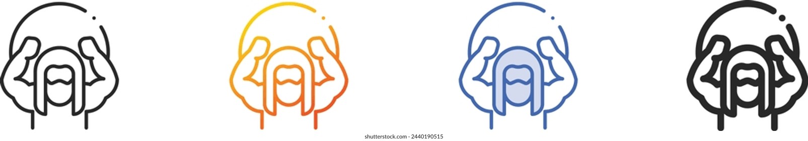 atlas icon.Thin Linear, Gradient, Blue Stroke and bold Style Design Isolated On White Background