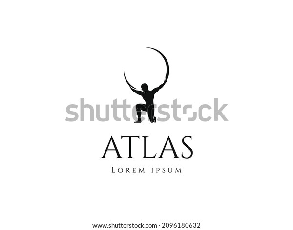 atlas logo design. logo\
template