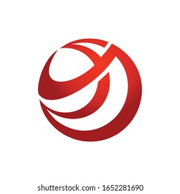 Atlas logo illustration symbol with circle design
