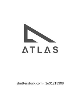 Atlas logo modern initial A illustration-vector
