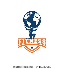 Atlas logos, Abstract people logo mythology