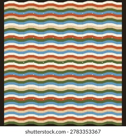 Atlas Mountain Berber Zigzag Seamless Pattern Tribal Chevron Textile Vector Background