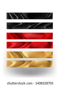 Atlas ribbons collection. Vector illustration