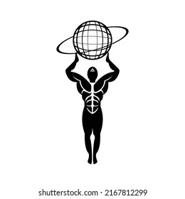 Atlas or Titan holding the globe