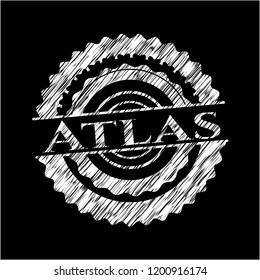 Atlas written with chalkboard texture