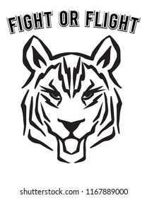 atletic shirt print. tiger tattoo sketch. slogan  design.