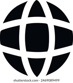 ATM (Automated Teller Machine) logo with a globe design on it.