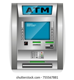 ATM - Automated teller machine. Metal construction. High detail. 3D