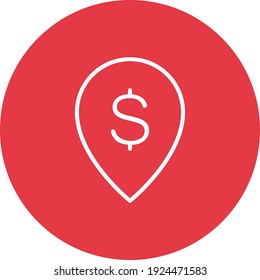 Atm, bank, location icon vector image. Can also be used for Finance and Money. Suitable for use on web apps, mobile apps and print media.