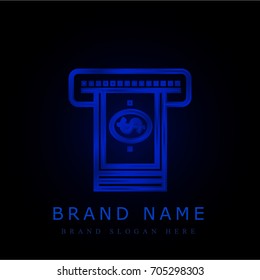 Atm blue chromium metallic logo