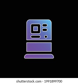 Atm blue gradient vector icon