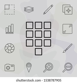 ATM button icon. Universal set of web for website design and development, app development