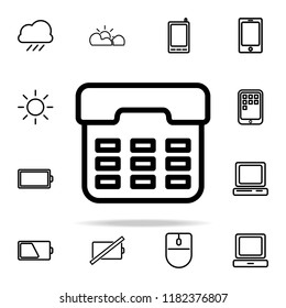 ATM button icon. web icons universal set for web and mobile on white background