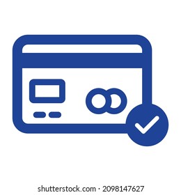 Atm card approve Isolated Vector icon which can easily modify or edit

