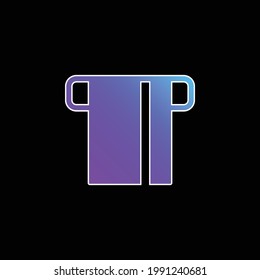 icono del vector de gradiente azul de tarjeta ATM