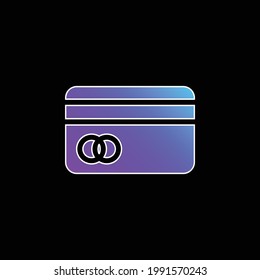 Atm Card blue gradient vector icon